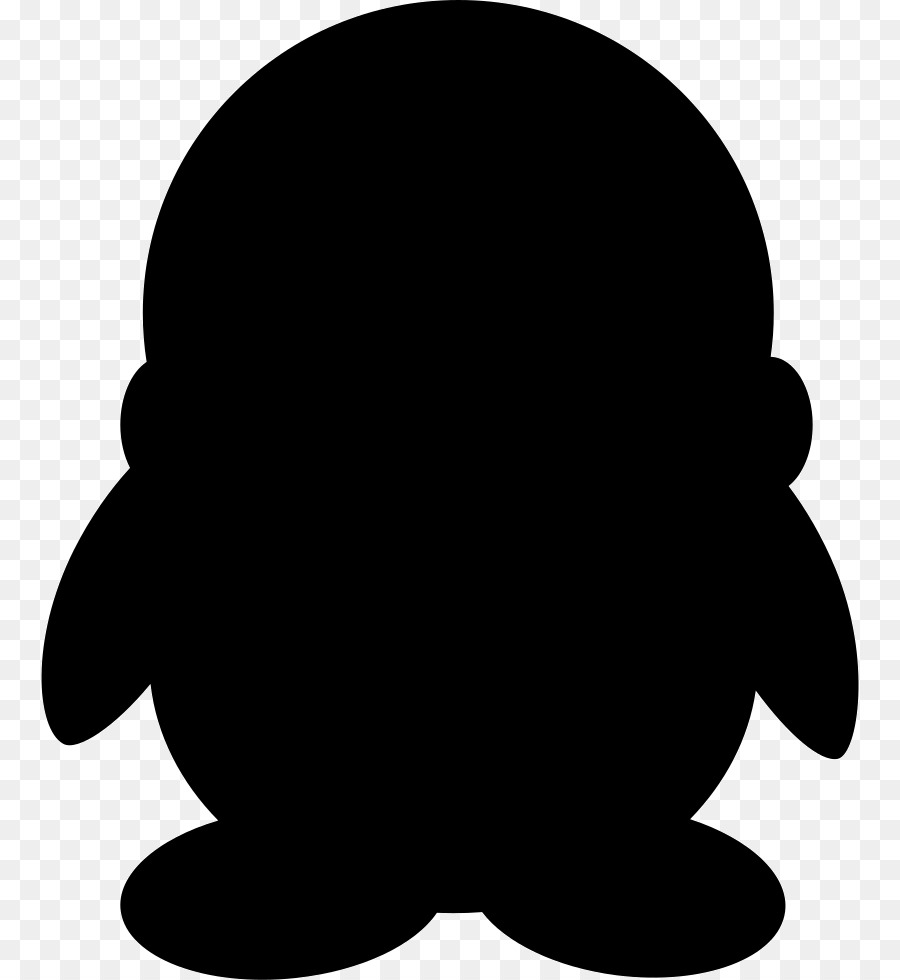 Silhouette De Pingouin，Noir PNG