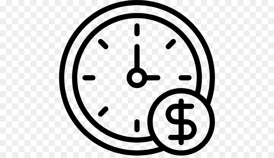 Horloge Avec Signe Dollar，Temps PNG