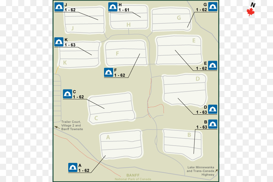 Banff，Tunnel Mountain Village I Campgramme PNG