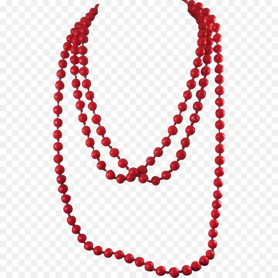 Collier De Perles Rouges，Perles PNG