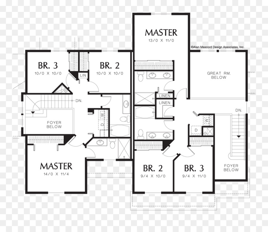 Plan D'étage De La Maison，Mise En Page PNG