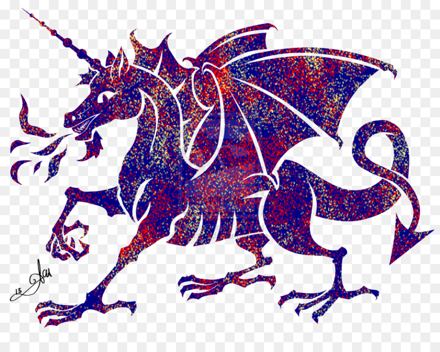 Dragon Licorne，Ailes PNG