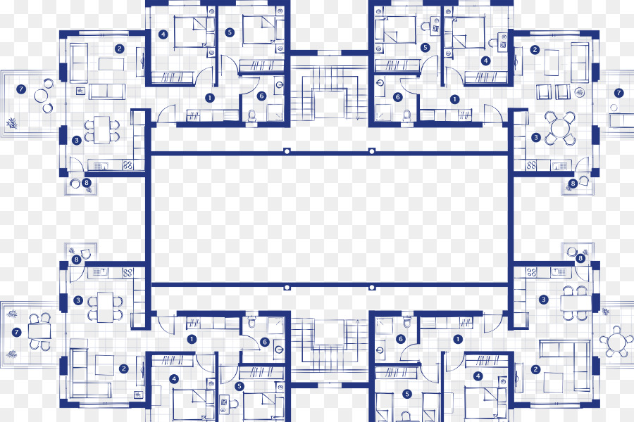 Plan D étage，Maison PNG