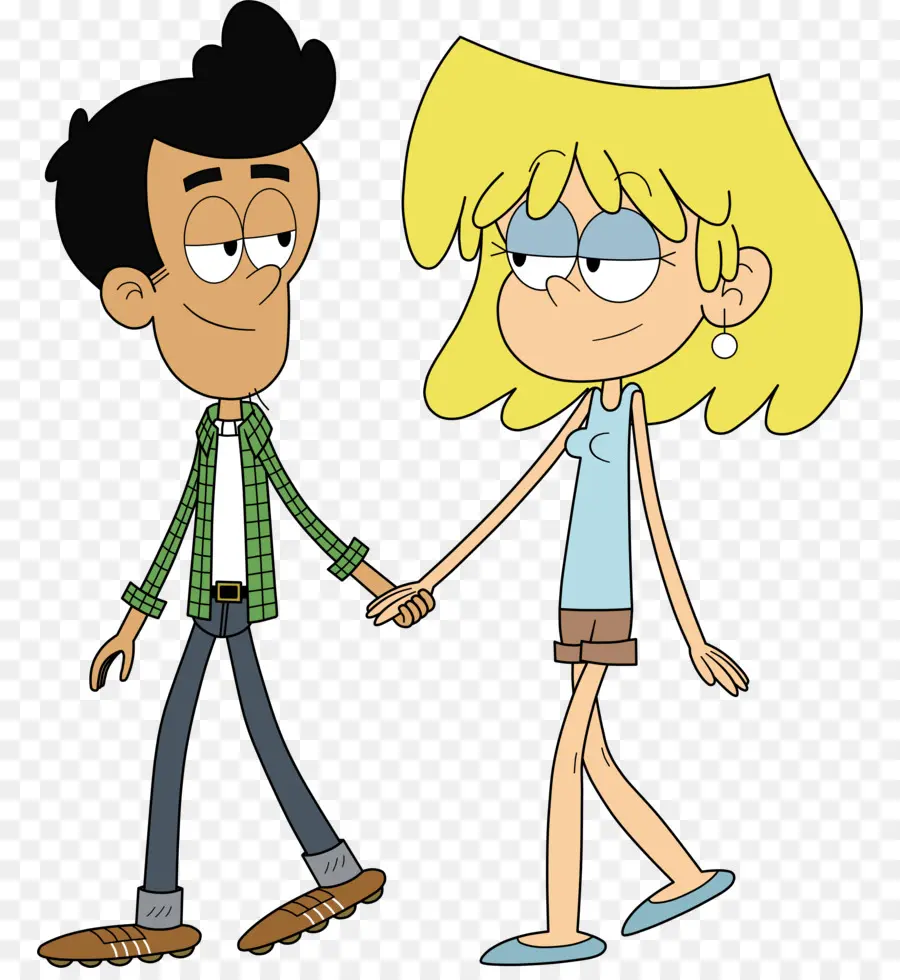 Couples De Dessins Animés，Se Tenir La Main PNG