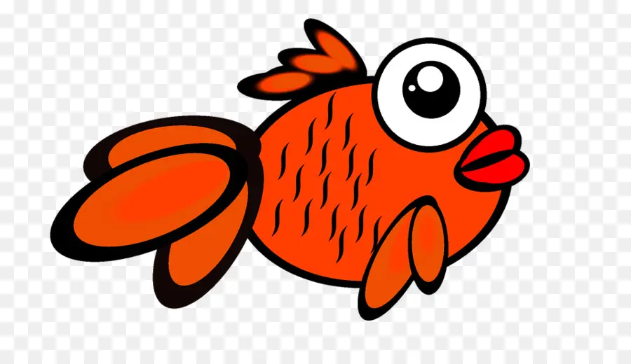 Poisson Orange，Dessin Animé PNG