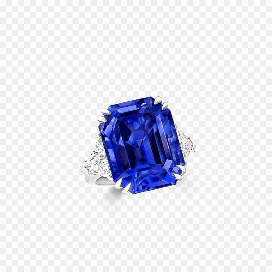 Bague Avec Pierres Précieuses Bleues，Anneau PNG