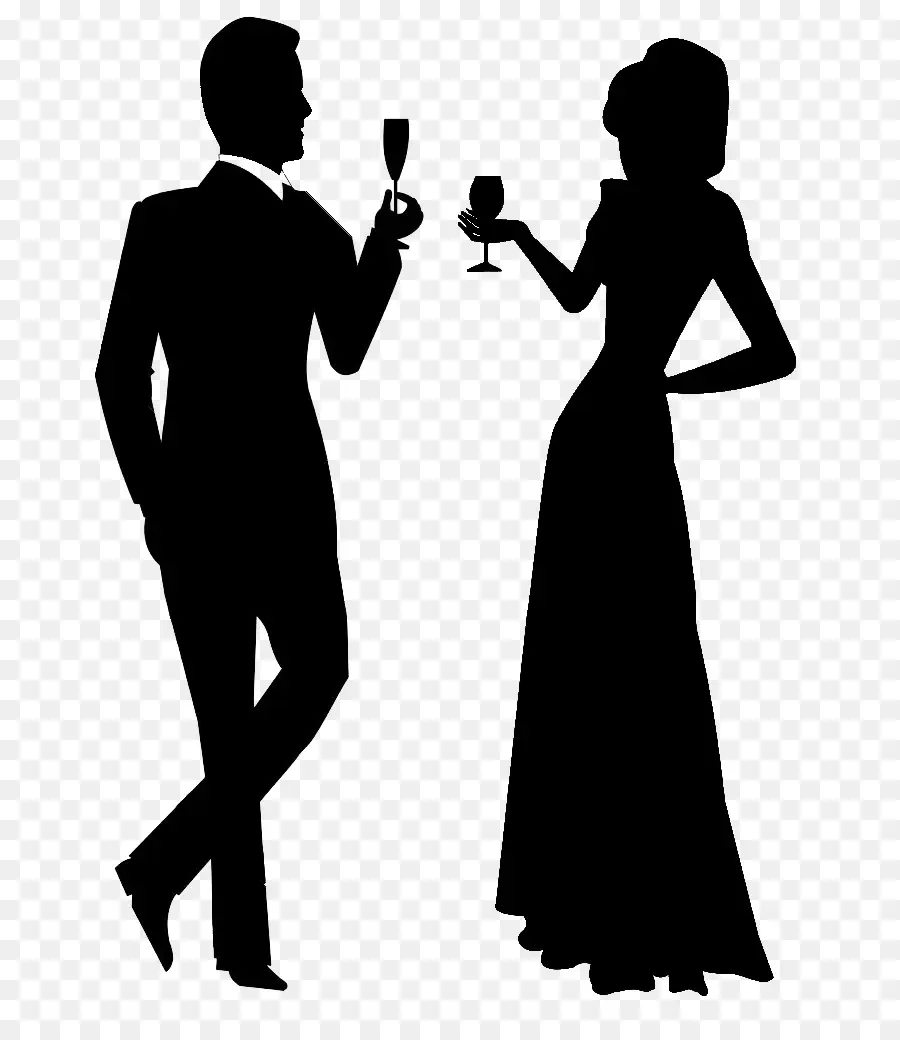 Silhouette Couple，Couple PNG