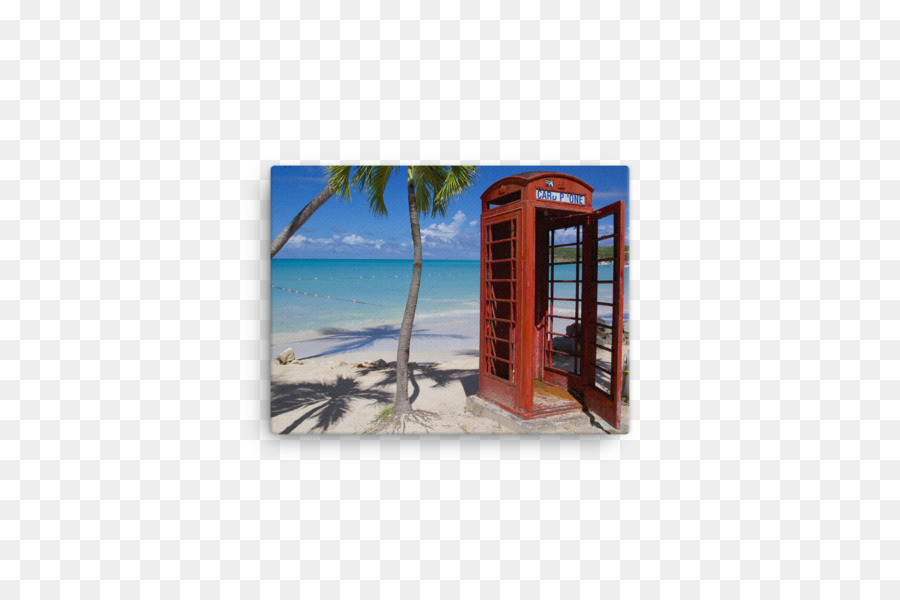 Cabine Téléphonique Sur La Plage，Plage PNG