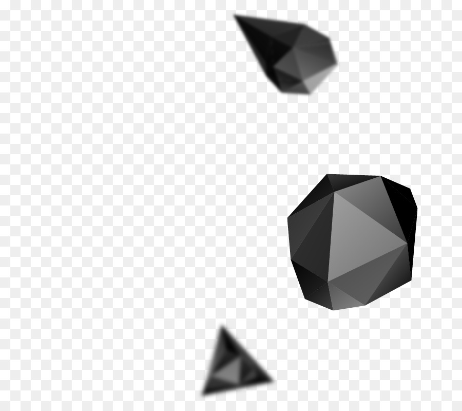 Formes Géométriques Noires，Polygone PNG