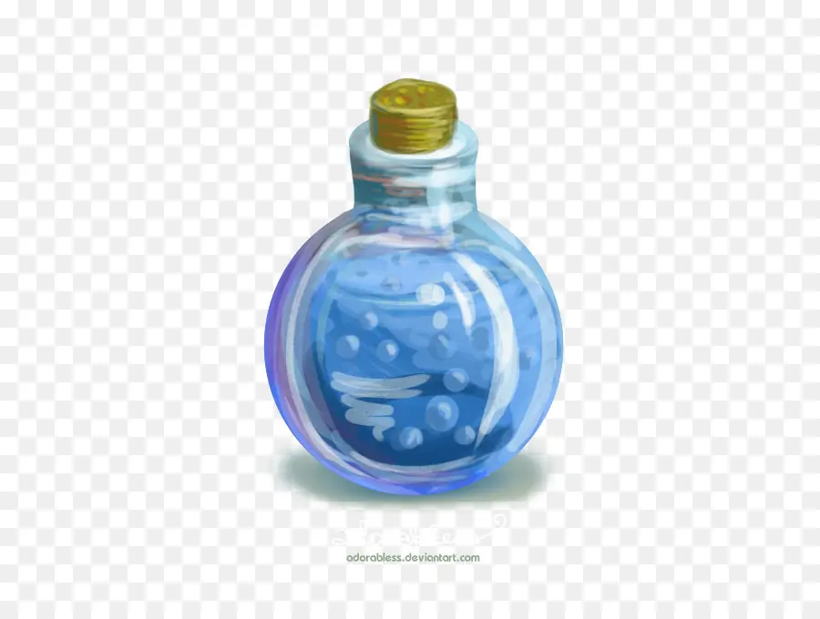 Potion Bleue，Bouteille PNG