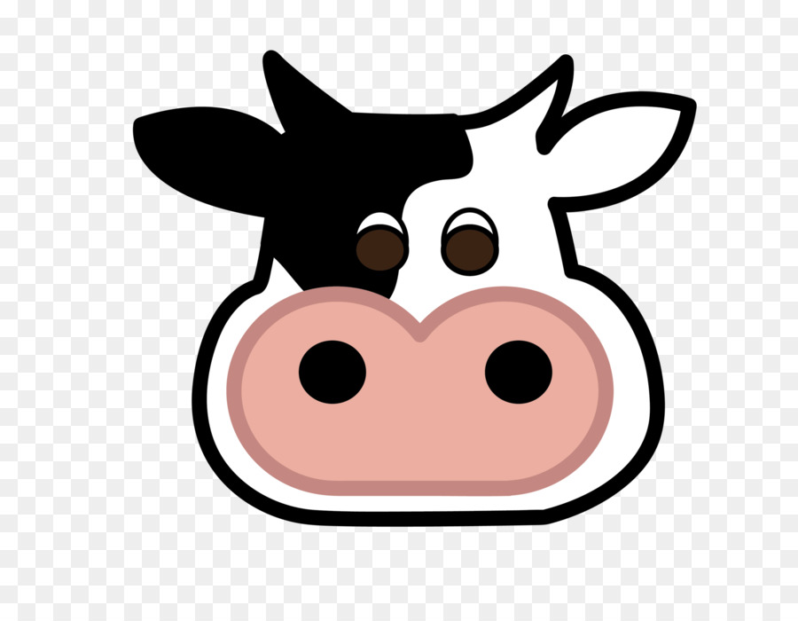 Visage De Vache De Dessin Animé，Animal PNG