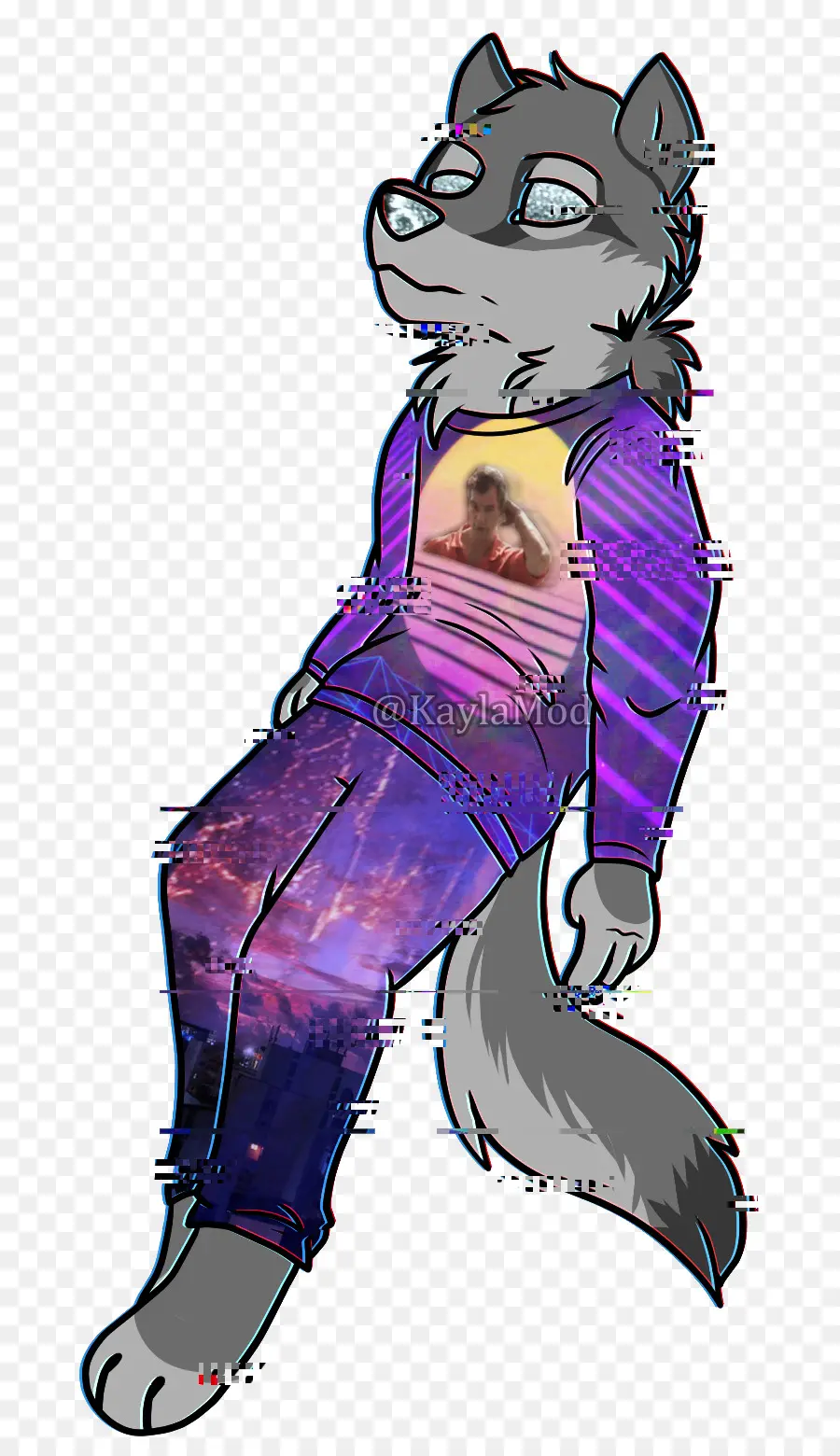 Loup Anthropomorphe，Velu PNG