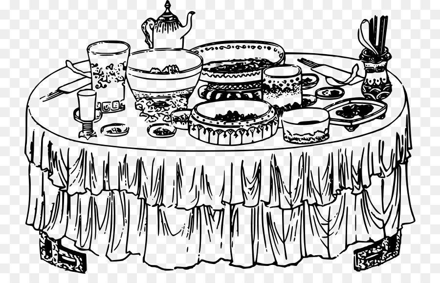 Table De Fête，Plats PNG