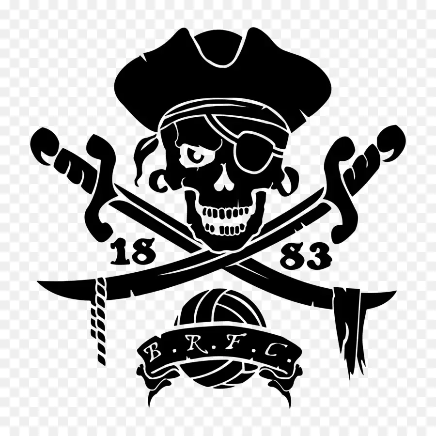 Crâne De Pirate，Os Croisés PNG