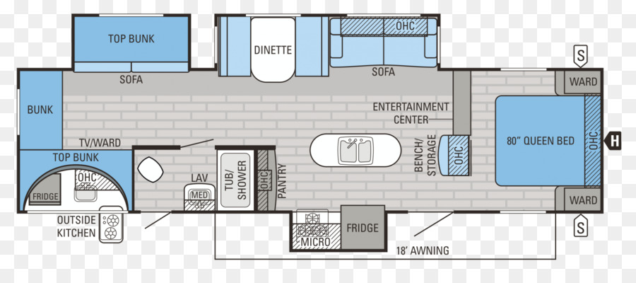 Plan D'étage Du Camping Car，Vr PNG