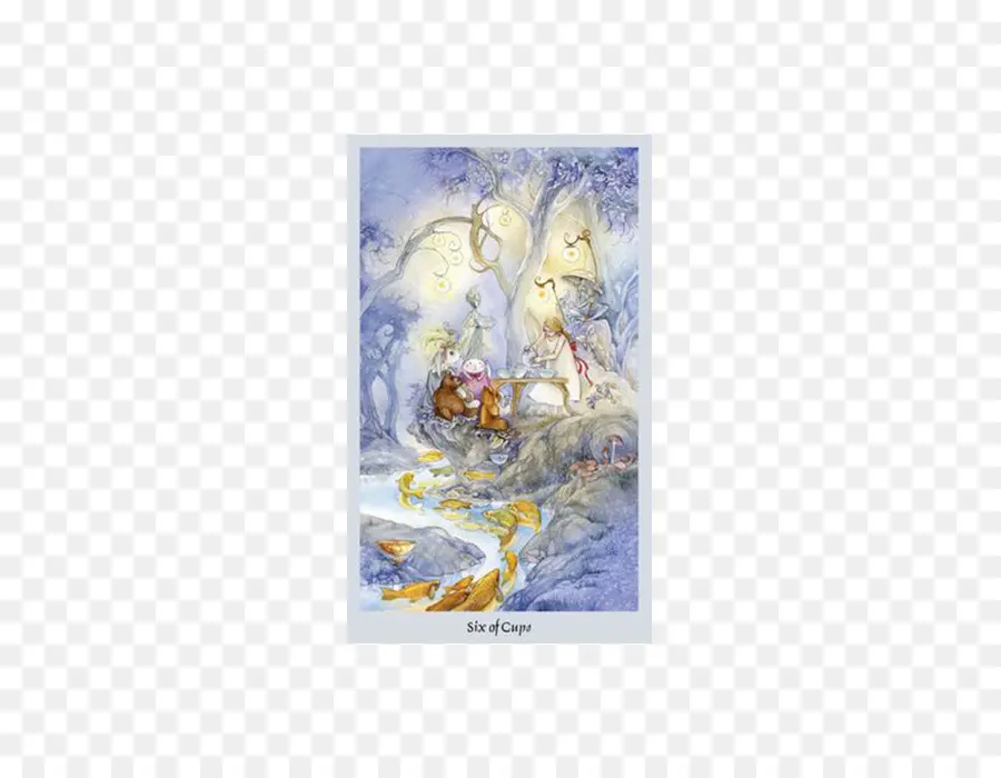 Six De Coupes，Tarot PNG