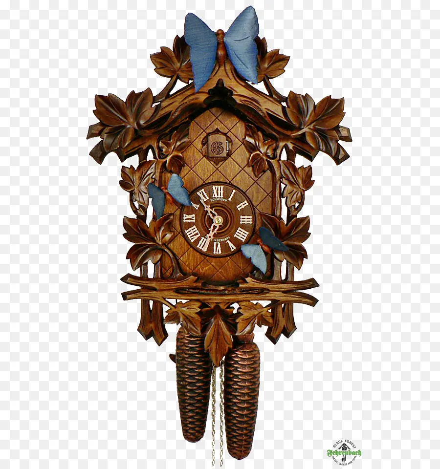 Horloge à Coucou，En Bois PNG