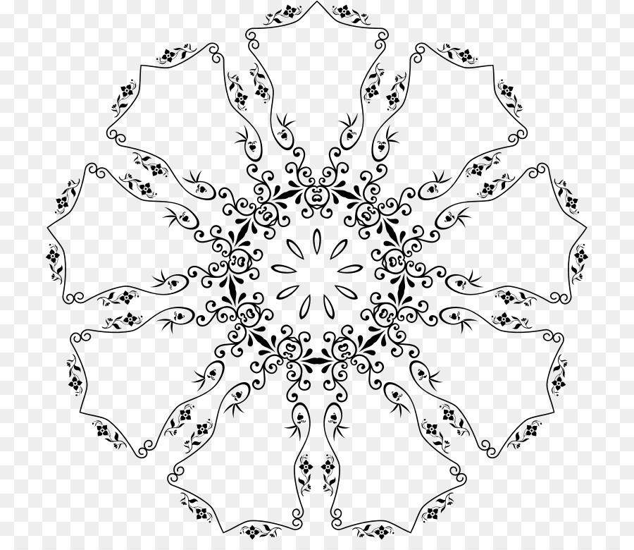 Mandalas，Floral PNG