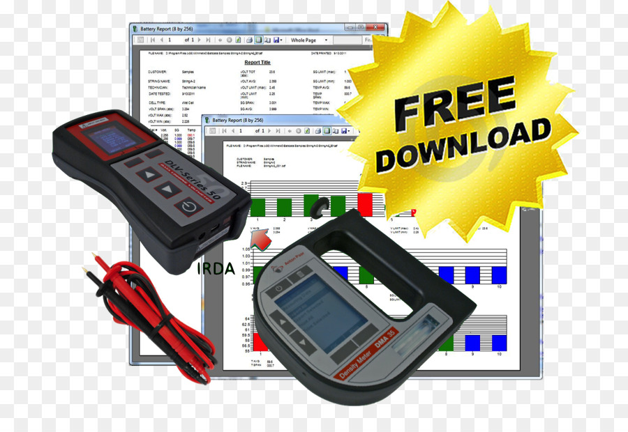 Testeur De Batterie，Enregistreur De Données PNG