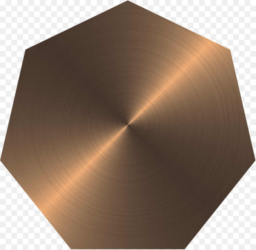 Hexagone En Bronze，Métallique PNG