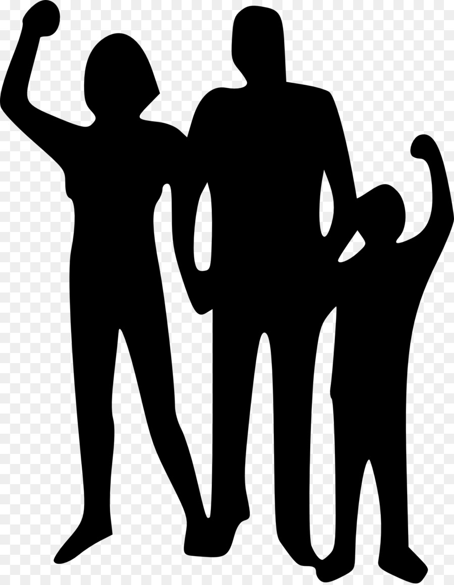 Famille Silhouette，Groupe PNG