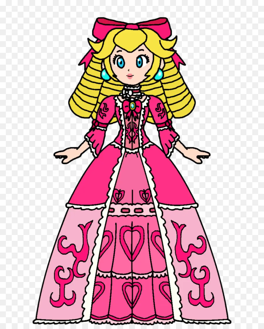 Princesse En Robe Rose，Conte De Fées PNG