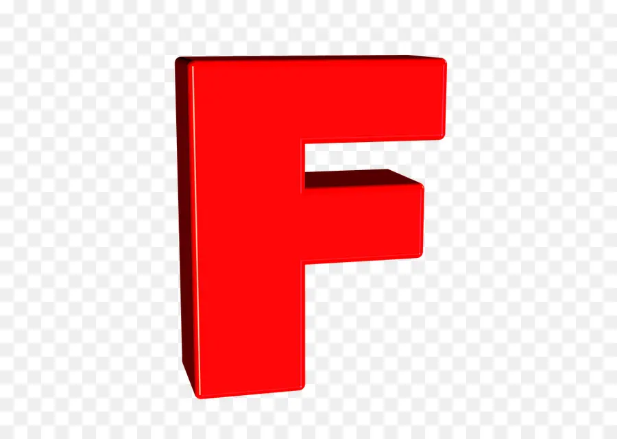 Lettre Rouge F，Alphabet PNG