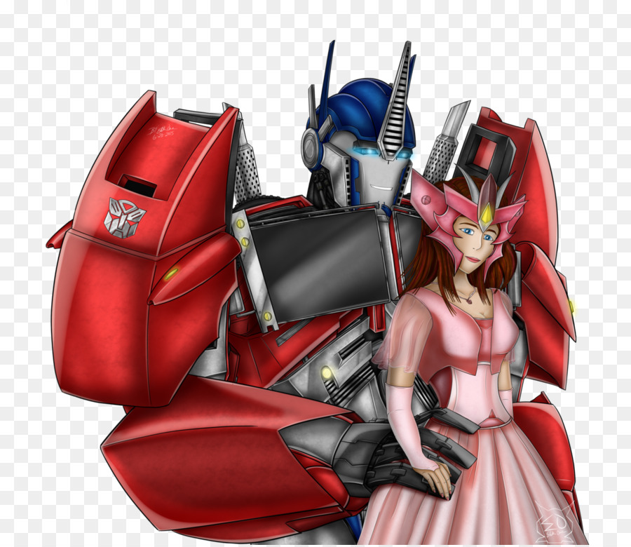 Robot Et Femme，Rouge PNG