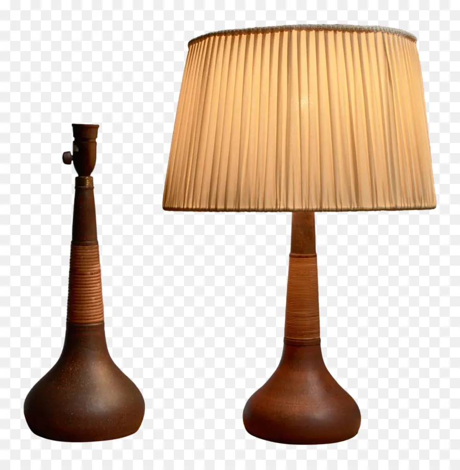 Lampe De Table En Bois，Lumière PNG