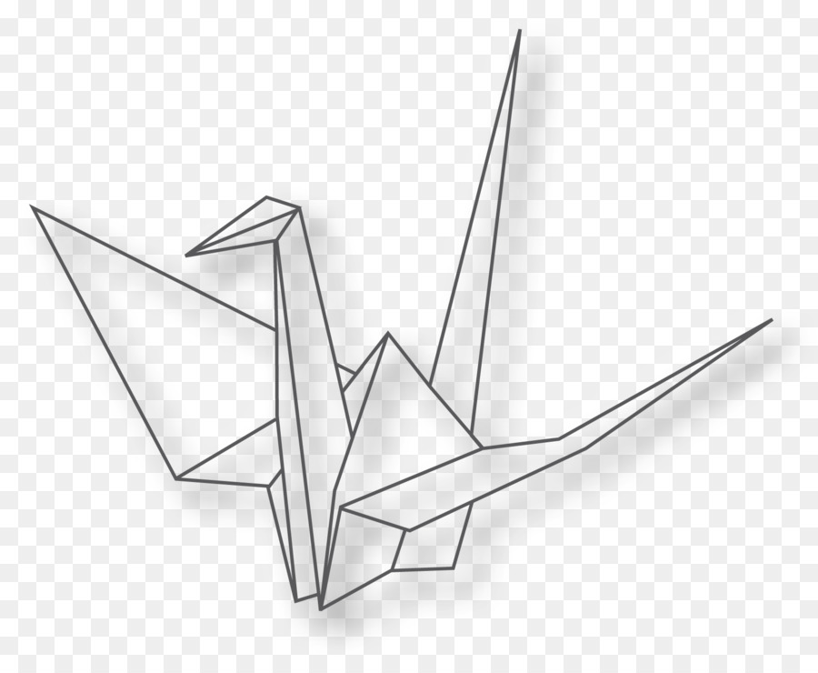 Grue En Origami，Papier PNG