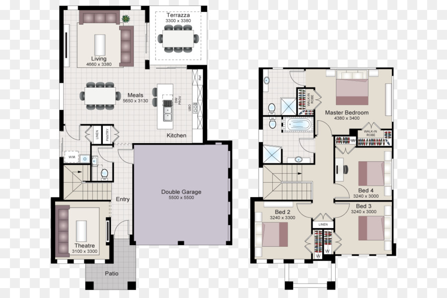 Plan D'étage De La Maison，Plan PNG