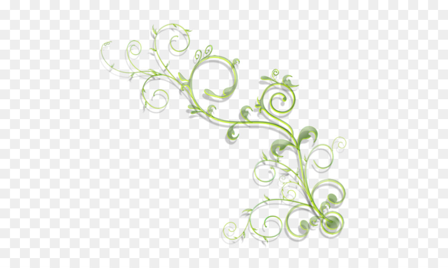 Motif Floral Vert，Floral PNG