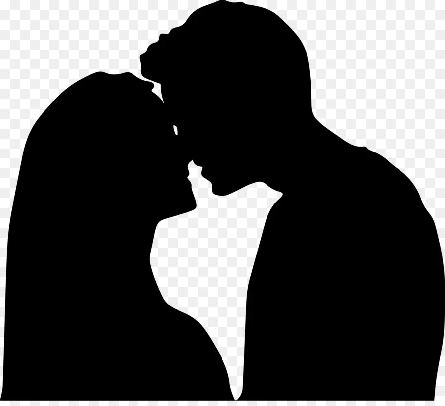 Couple Silhouette，Amour PNG