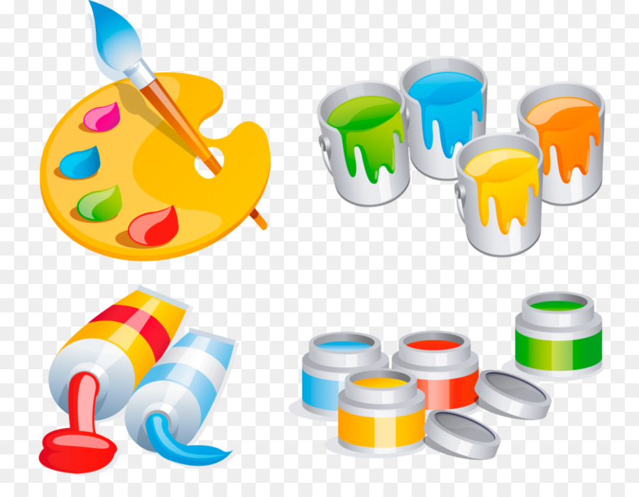 Fournitures De Peinture，Palette PNG