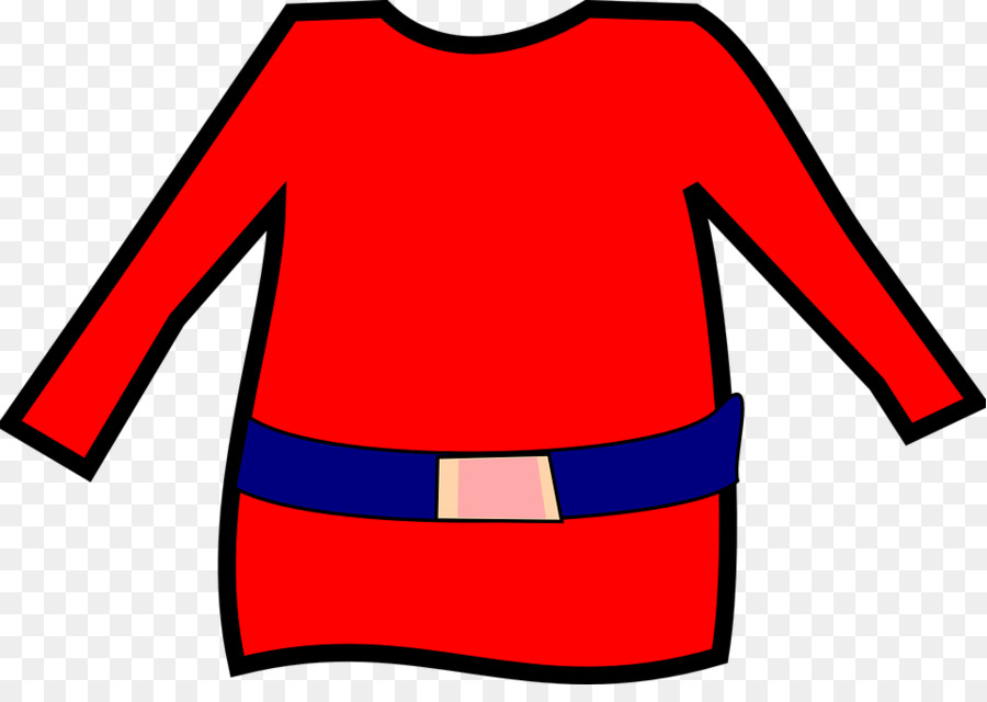 Chemise Rouge Avec Ceinture Bleue，Vêtements PNG