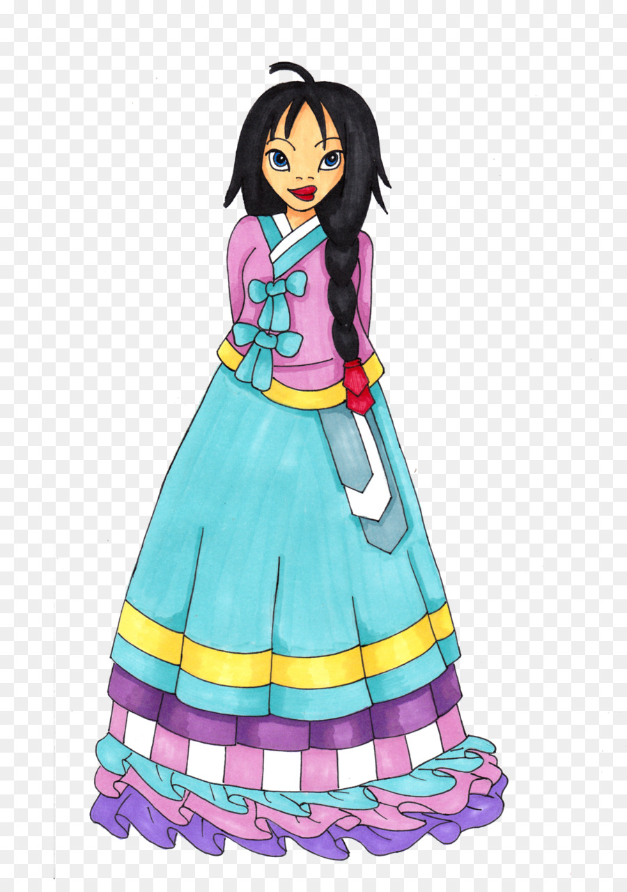 Corée，Hanbok PNG