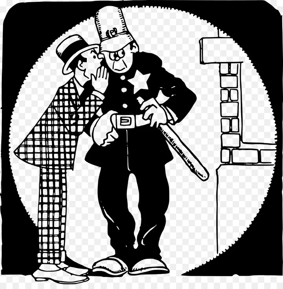 Illustration De Police Vintage，Police PNG