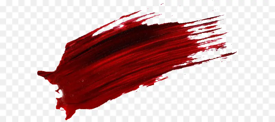 Coup De Pinceau Rouge Et Noir，Peinture PNG