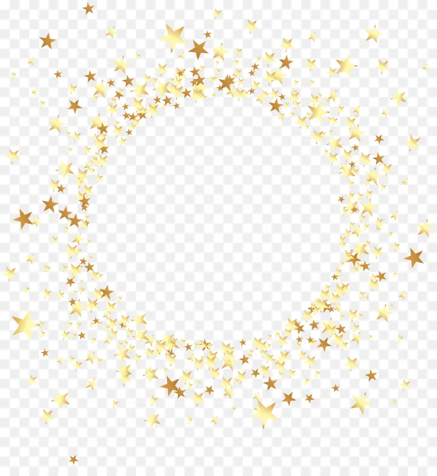 Confettis étoiles，Jaune PNG