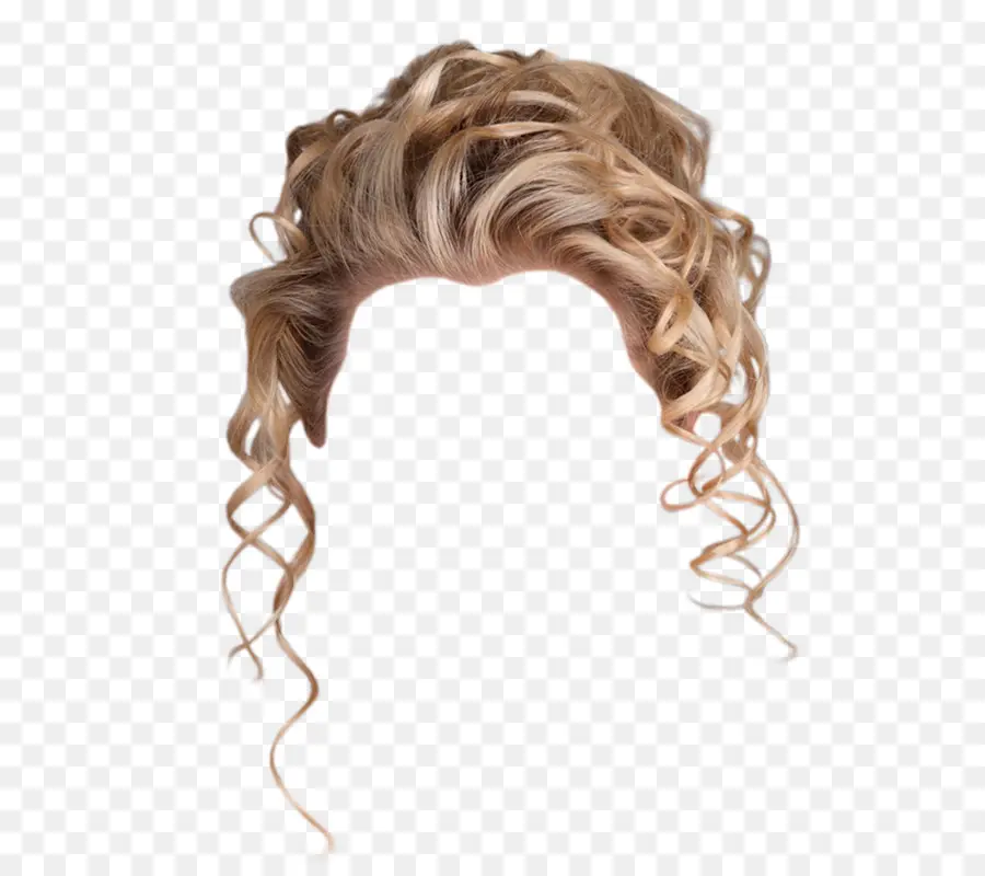 Cheveux Bouclés，Blond PNG