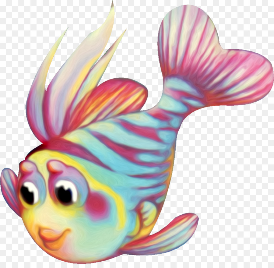 Poisson De Dessin Animé，Coloré PNG