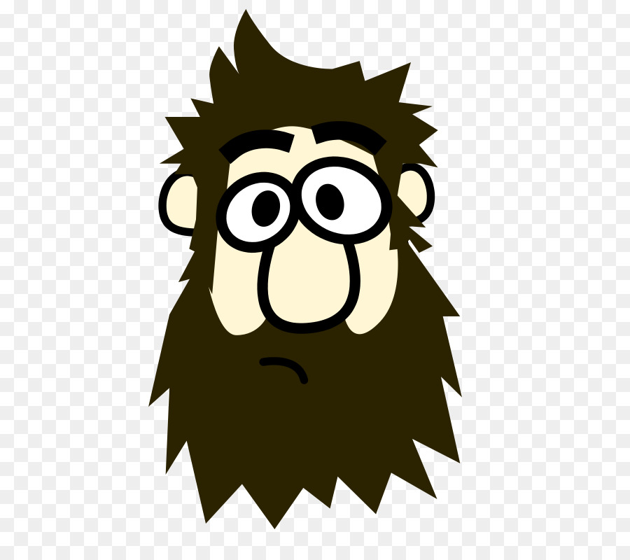 Visage De Dessin Animé Barbu，Barbe PNG