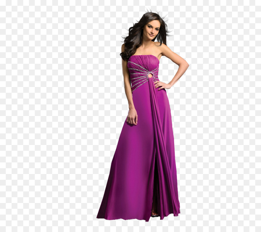 Femme En Robe Violette，Mode PNG