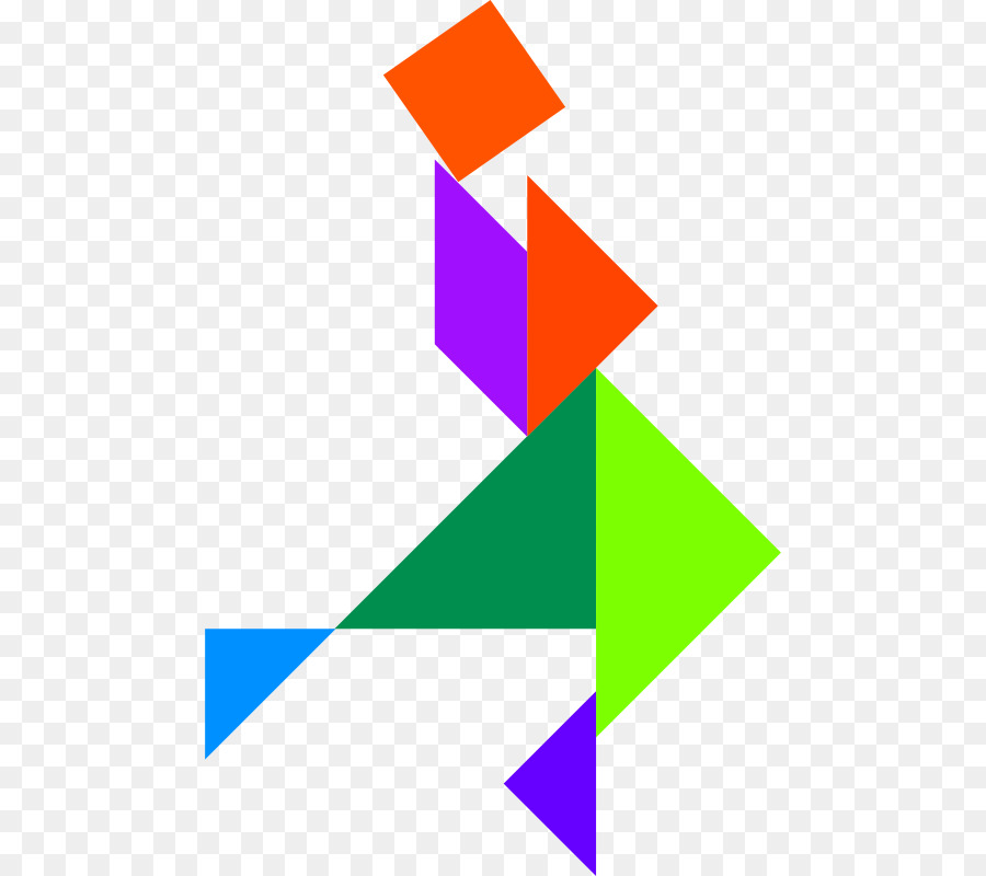 Tangram Coloré，Formes PNG