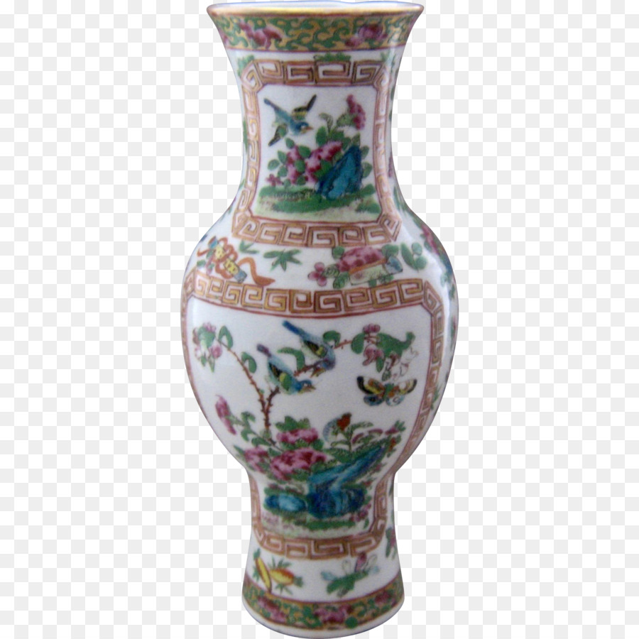 Vase En Porcelaine，Conception Florale PNG