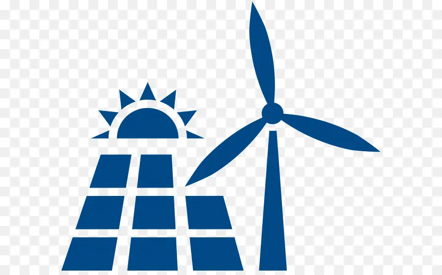 Énergie Solaire Et éolienne，Renouvelable PNG