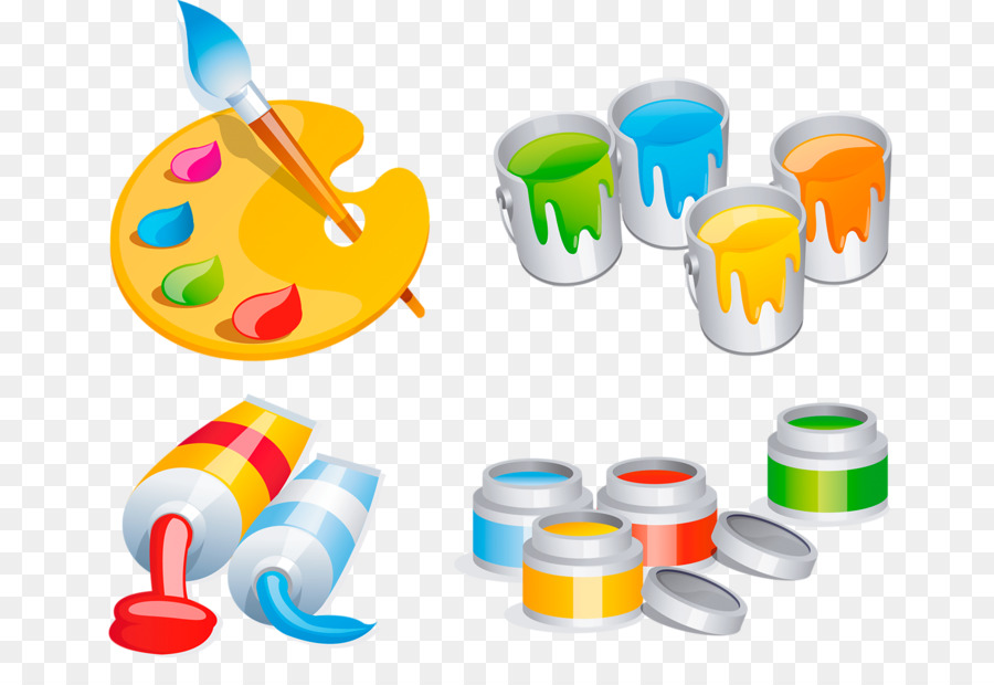 Fournitures De Peinture，Palette PNG