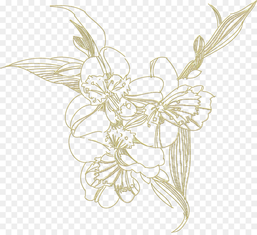 Fleurs De Croquis，Floral PNG