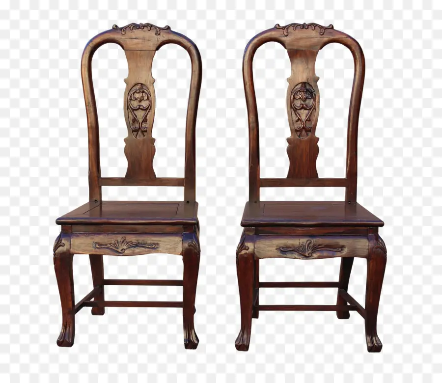 Chaises En Bois，Paire PNG