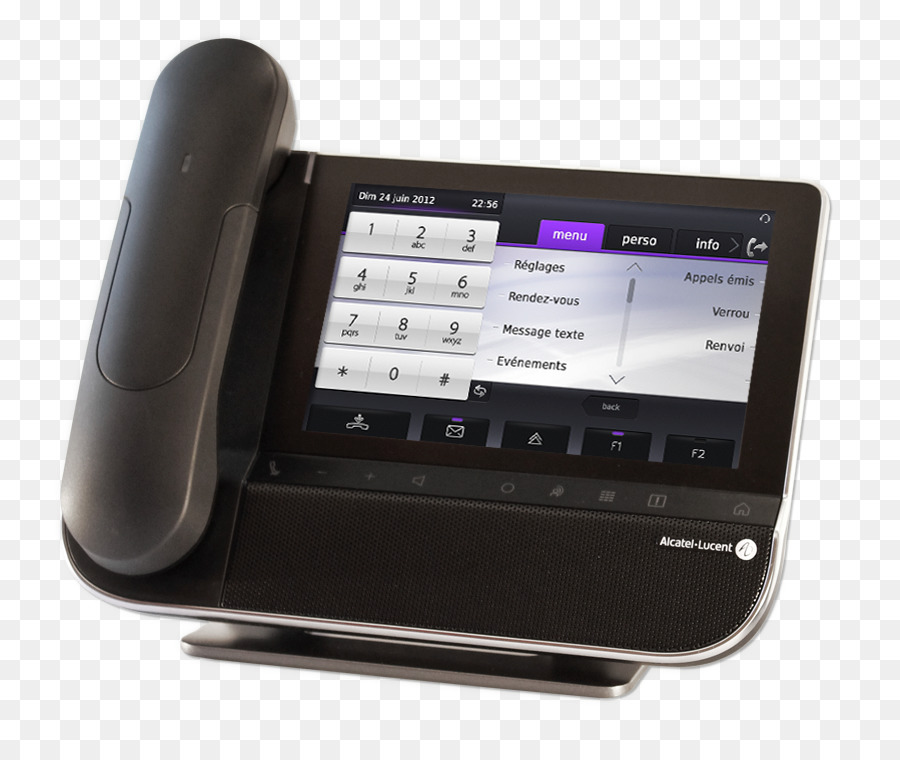 Téléphone De Bureau Noir，Bureau PNG